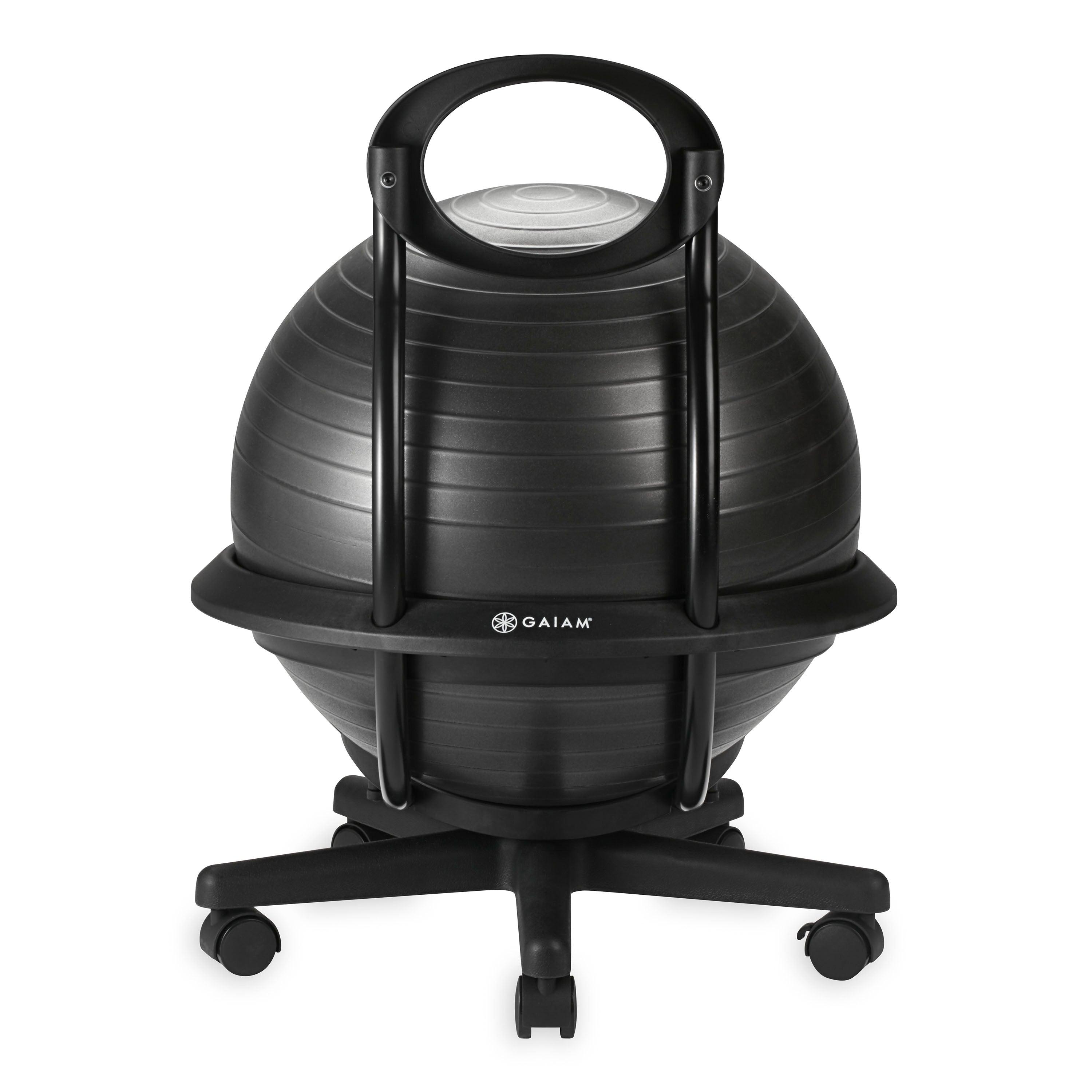 Gaiam Ultimate Balance Ball Chair Black back